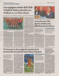 Club Voleibol Xàtiva - Nota de prensa 23.01.2019